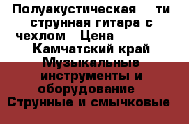 Полуакустическая 12-ти струнная гитара с чехлом › Цена ­ 12 000 - Камчатский край Музыкальные инструменты и оборудование » Струнные и смычковые   